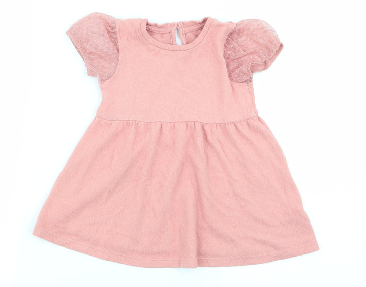 Matalan Girls Pink   Fit & Flare  Size 9-12 Months