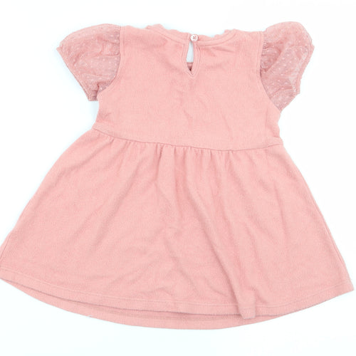 Matalan Girls Pink   Fit & Flare  Size 9-12 Months