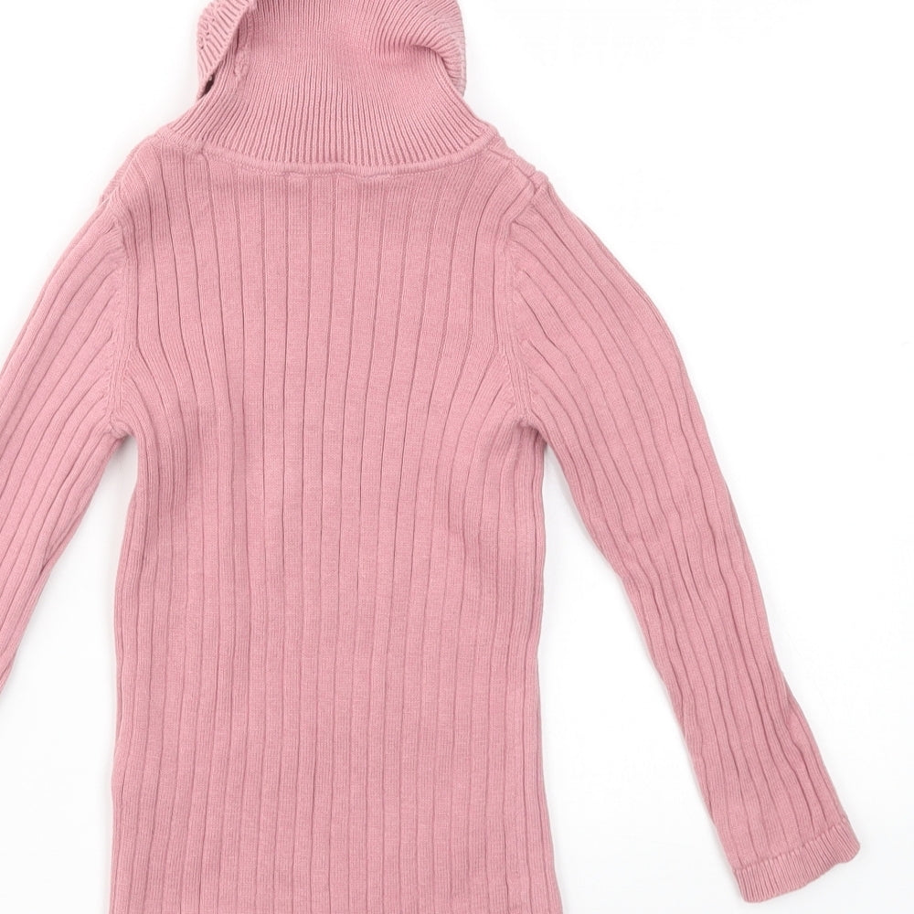 George Girls Pink   Basic T-Shirt Size 4-5 Years