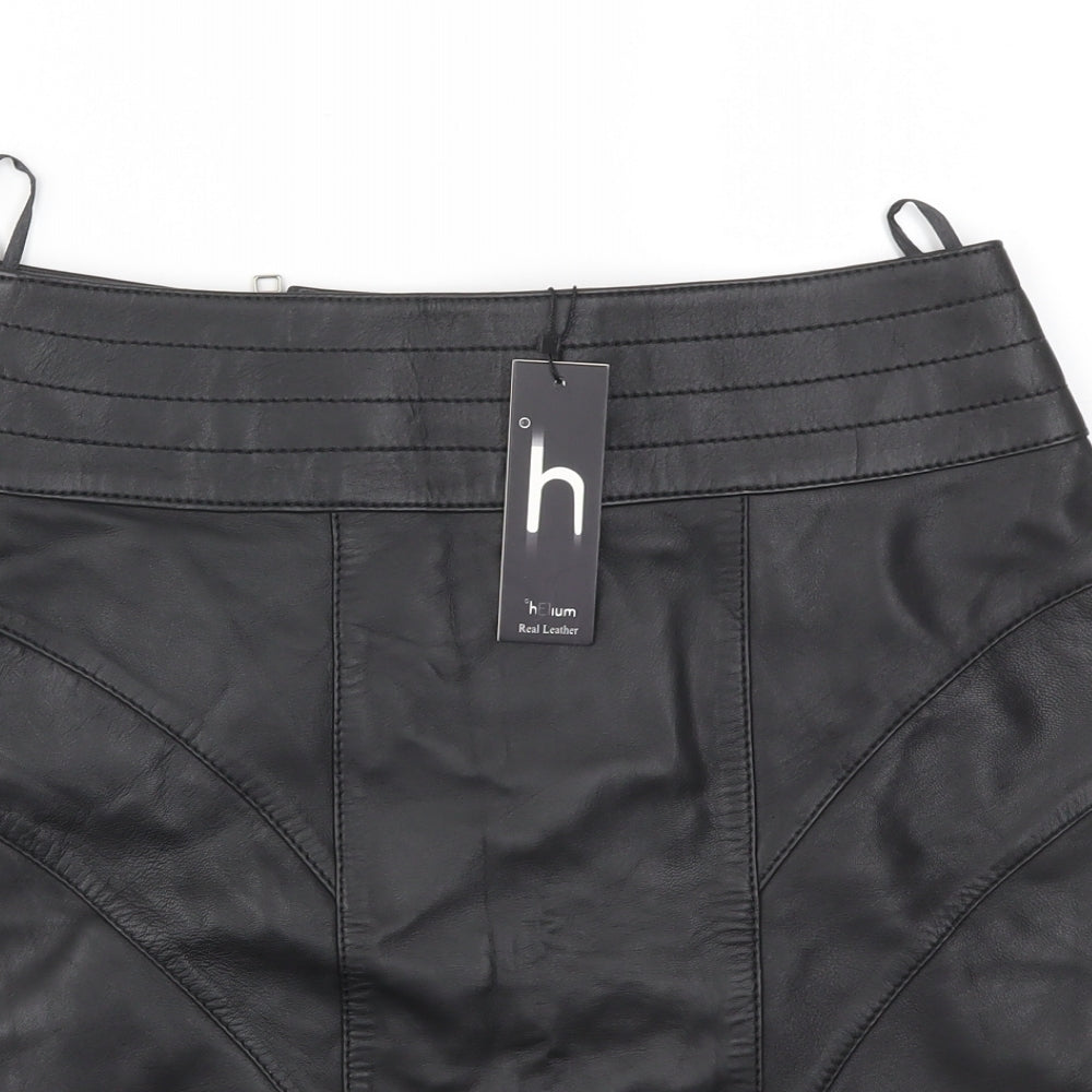 Helium Womens Black   A-Line Skirt Size M