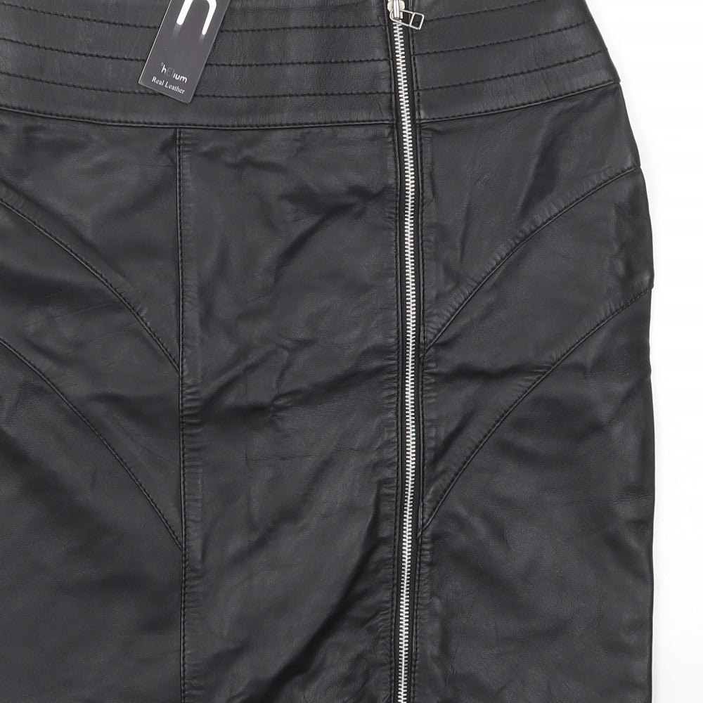 Helium Womens Black   A-Line Skirt Size M