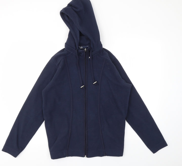 ISLE Womens Blue Full Zip Jumper Size 10
