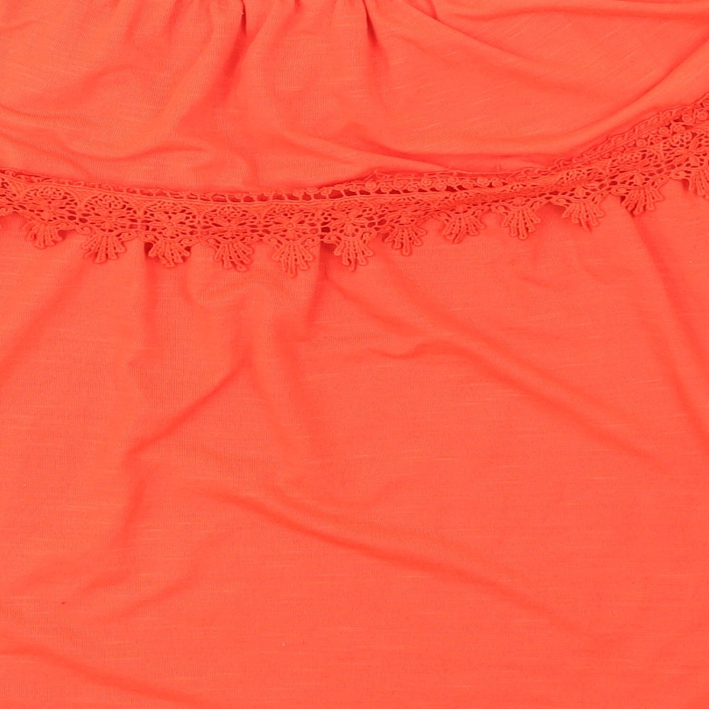 Peacocks Womens Red   Basic T-Shirt Size 12
