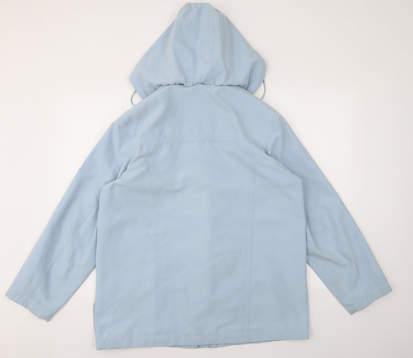 Katherine Hammond Womens Blue Houndstooth  Jacket Coat Size 14