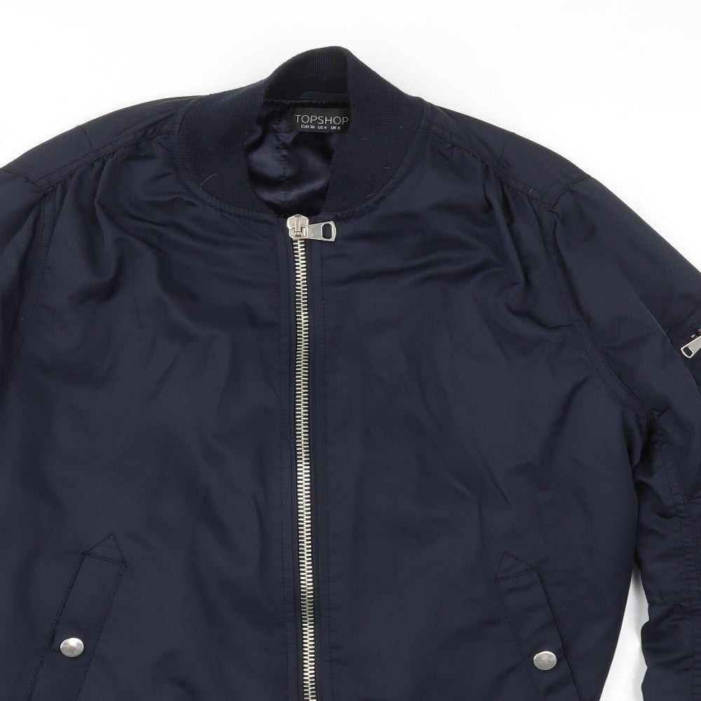 TOPSHOP  Womens Blue   Jacket  Size 8