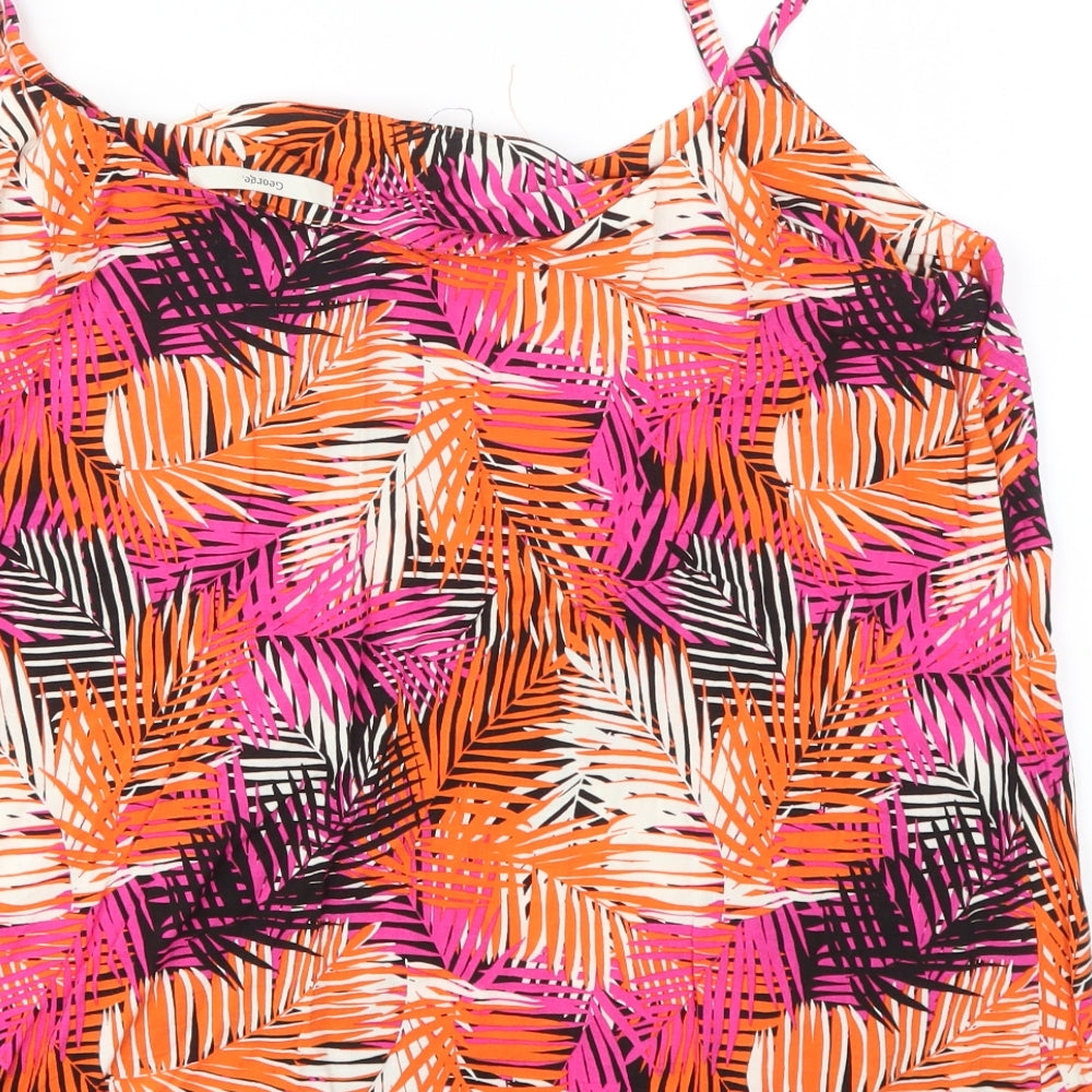 George Womens Multicoloured Floral  Basic T-Shirt Size 20