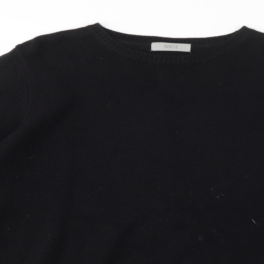 M&S Womens Black   Pullover Sweatshirt Size 16