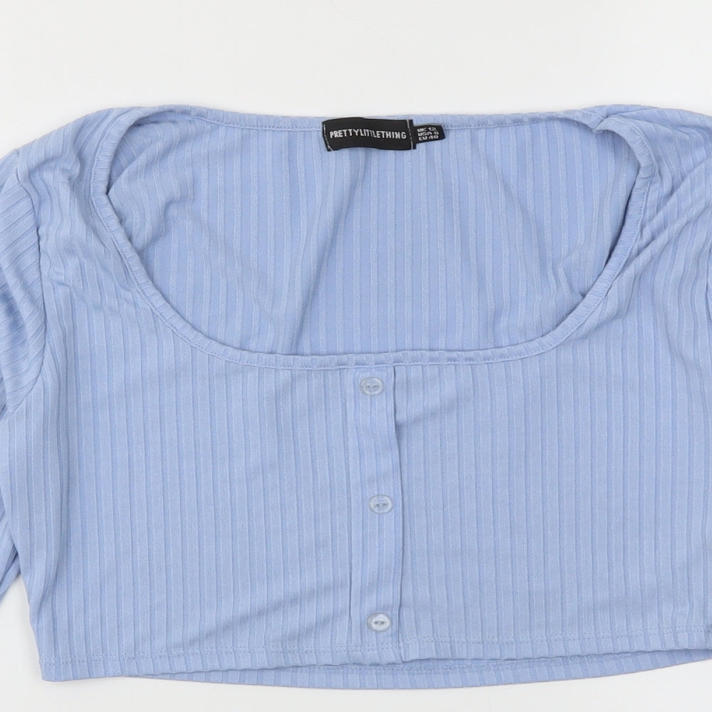pretty little thing  Womens Blue   Basic T-Shirt Size 12