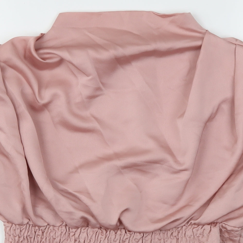 New Collection Womens Pink   Basic Blouse Size M