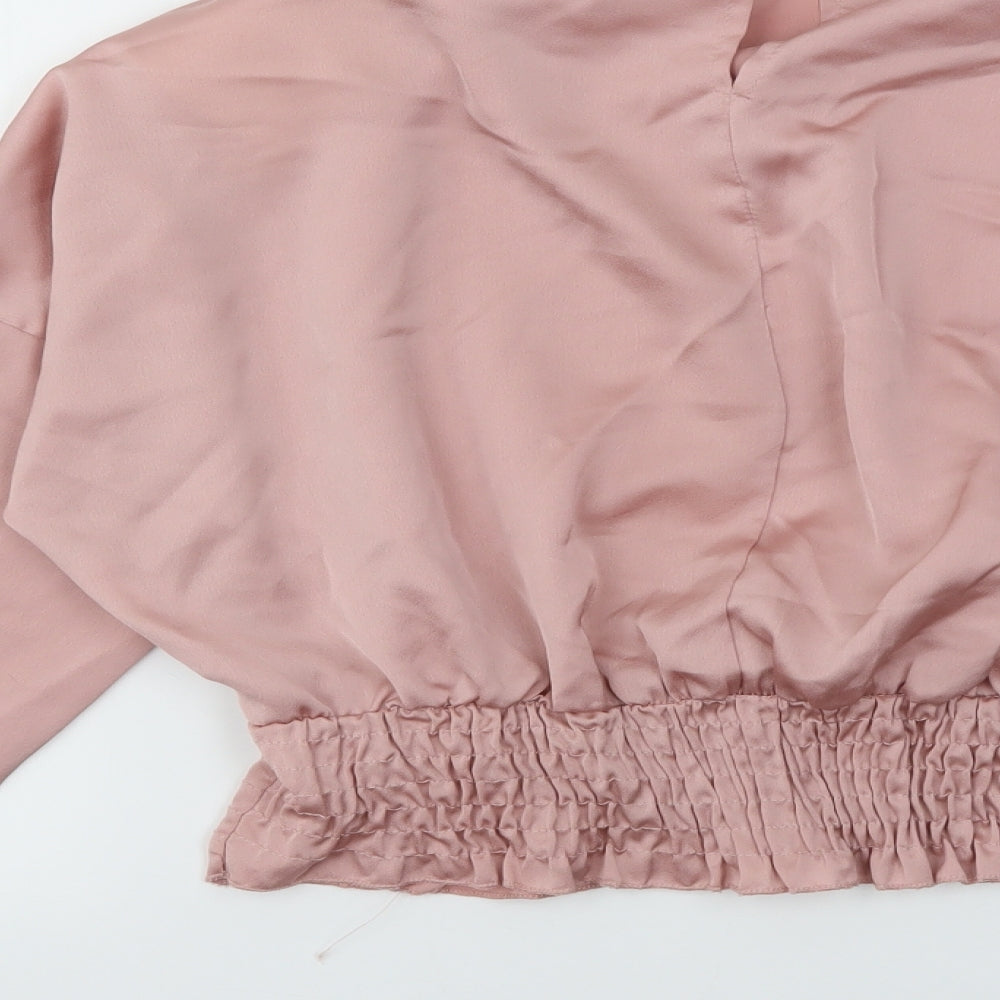 New Collection Womens Pink   Basic Blouse Size M