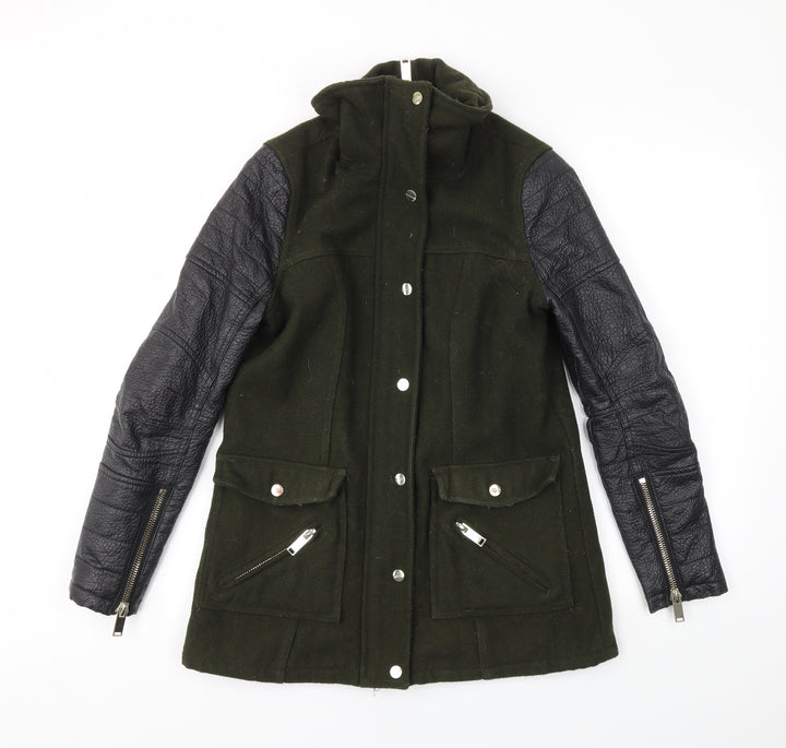 River Island Womens Green Jacket Coat Size 8