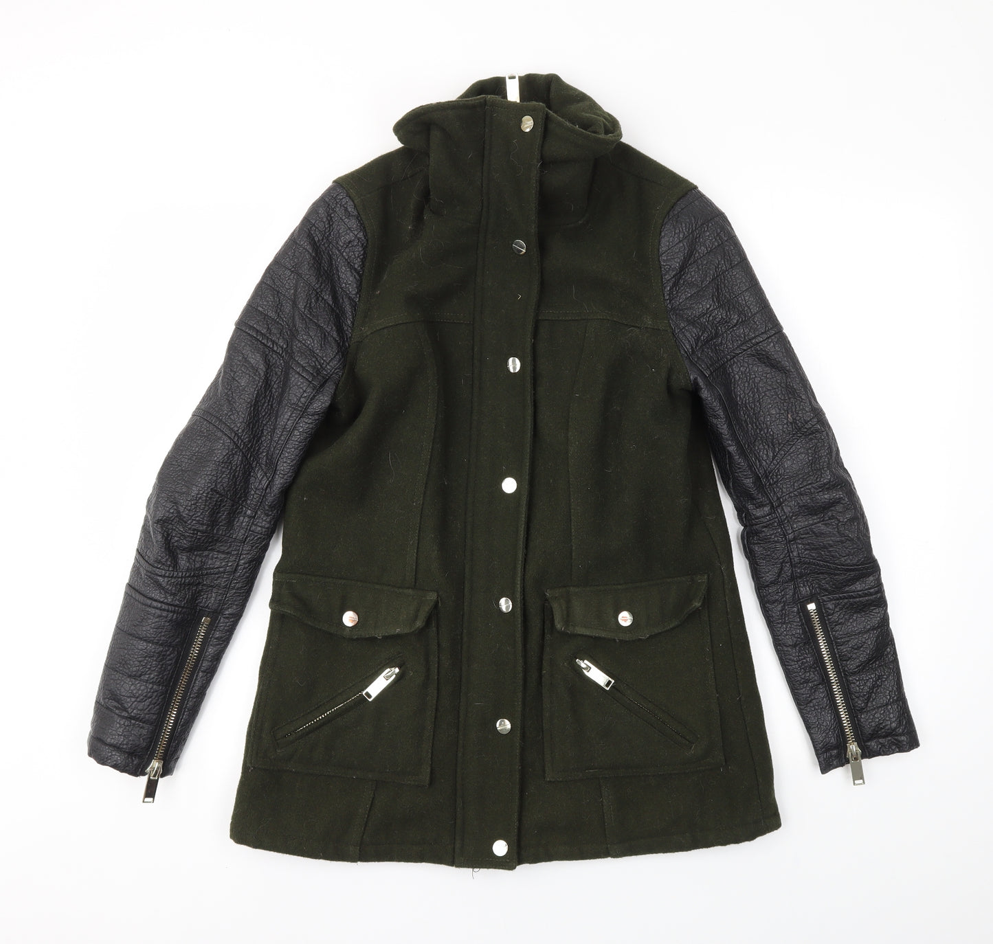 River Island Womens Green   Jacket Coat Size 8