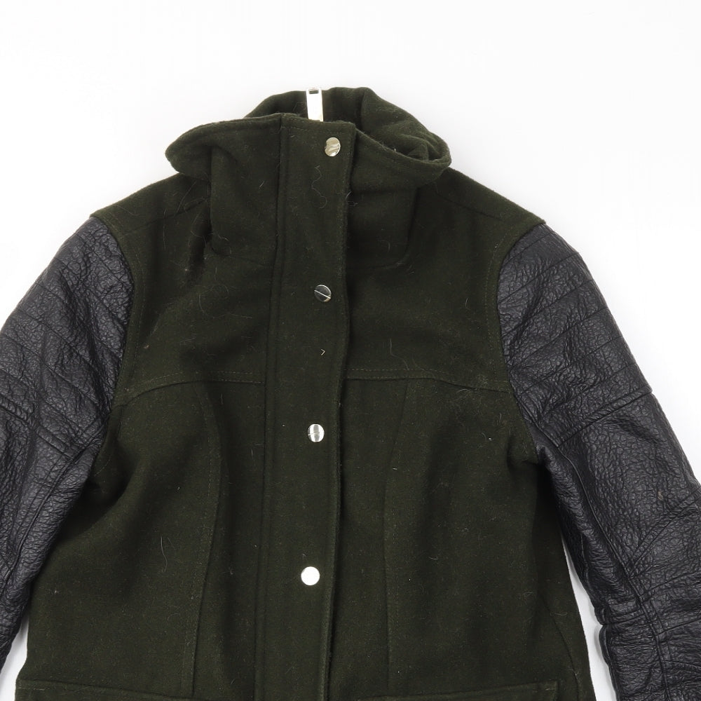 River Island Womens Green   Jacket Coat Size 8