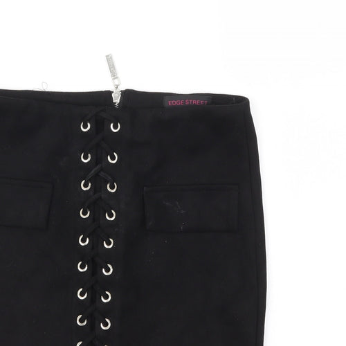 Edge Street Womens Black   A-Line Skirt Size 28 in