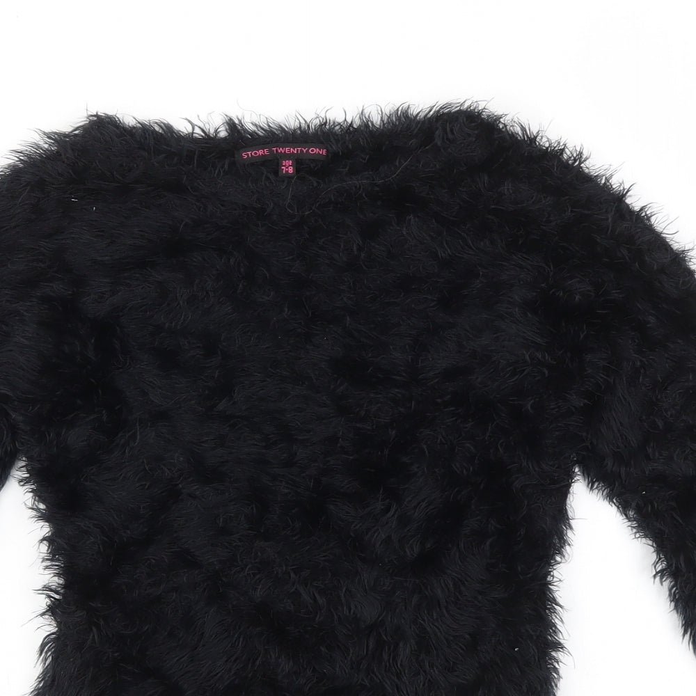 Store twenty one Girls Black   Jumper Dress  Size 7-8 Years