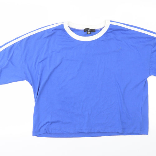 Missguided Womens Blue   Basic T-Shirt Size 10