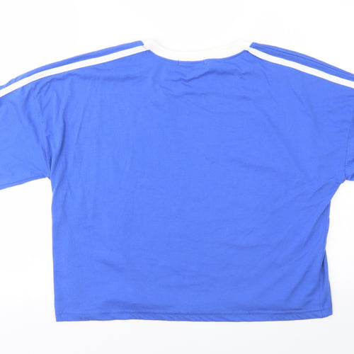 Missguided Womens Blue   Basic T-Shirt Size 10