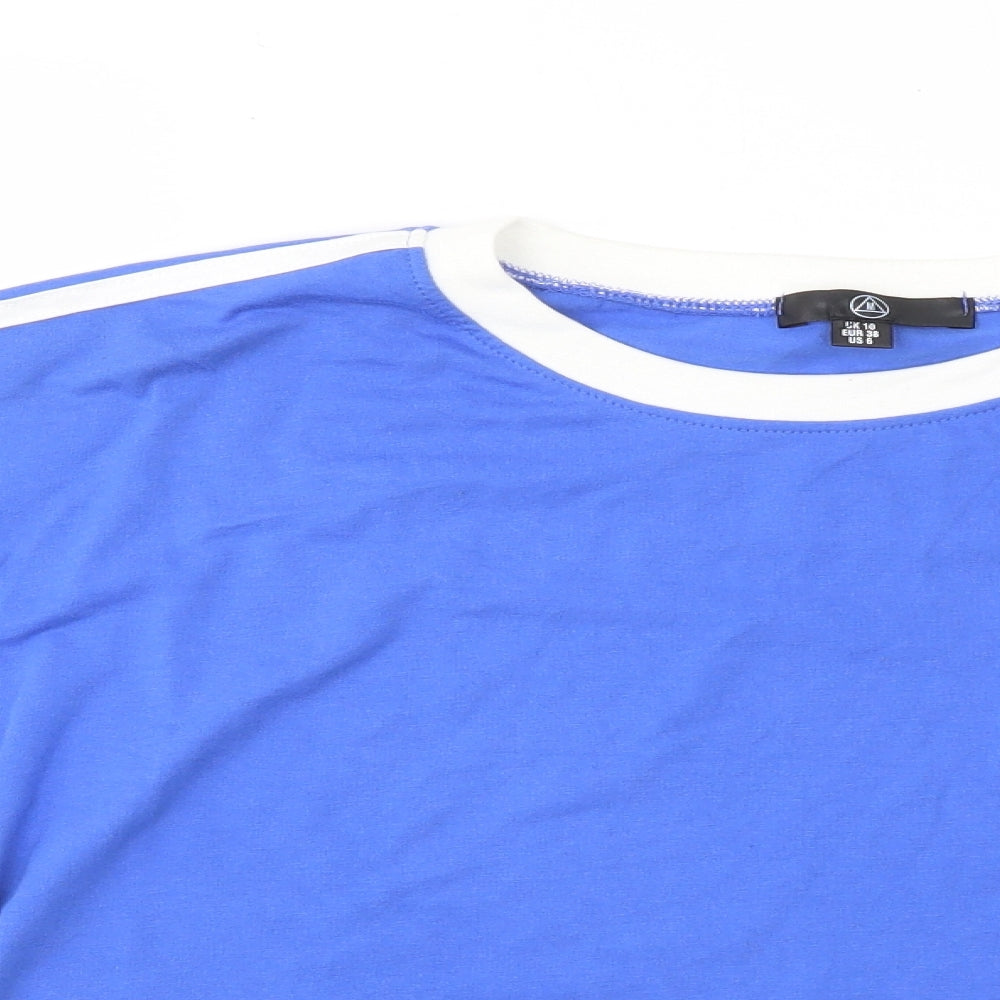 Missguided Womens Blue   Basic T-Shirt Size 10