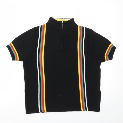 DOOPERATIVE Womens Multicoloured Striped  Full Zip Jumper Size M