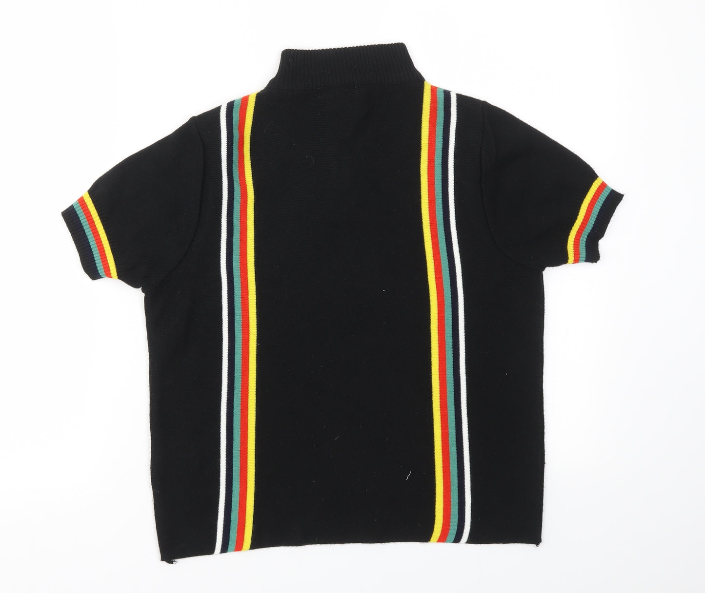 DOOPERATIVE Womens Multicoloured Striped  Full Zip Jumper Size M