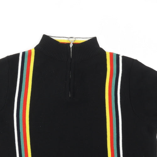 DOOPERATIVE Womens Multicoloured Striped  Full Zip Jumper Size M