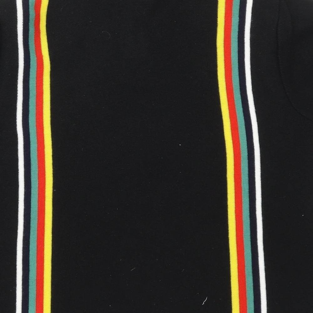 DOOPERATIVE Womens Multicoloured Striped  Full Zip Jumper Size M