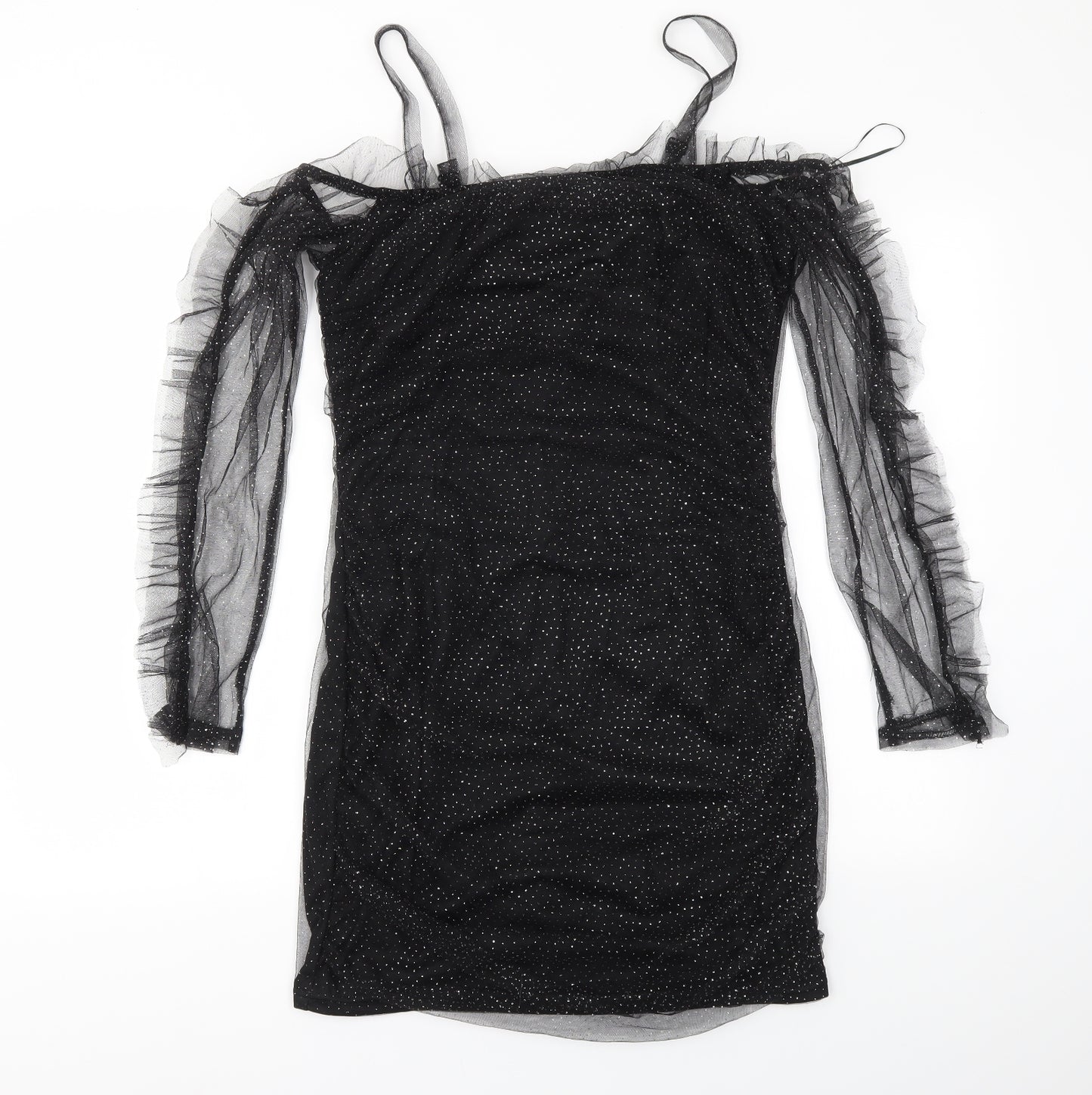 LOVE &OTHER THING Womens Black Houndstooth  Fit & Flare  Size 16