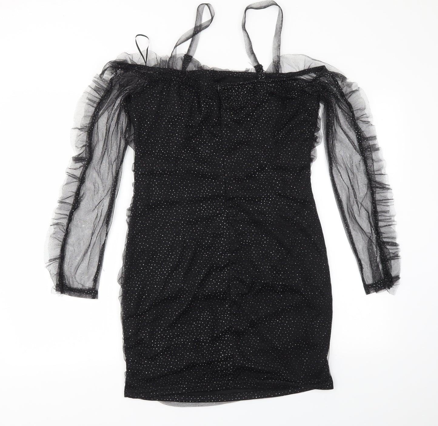 LOVE &OTHER THING Womens Black Houndstooth  Fit & Flare  Size 16