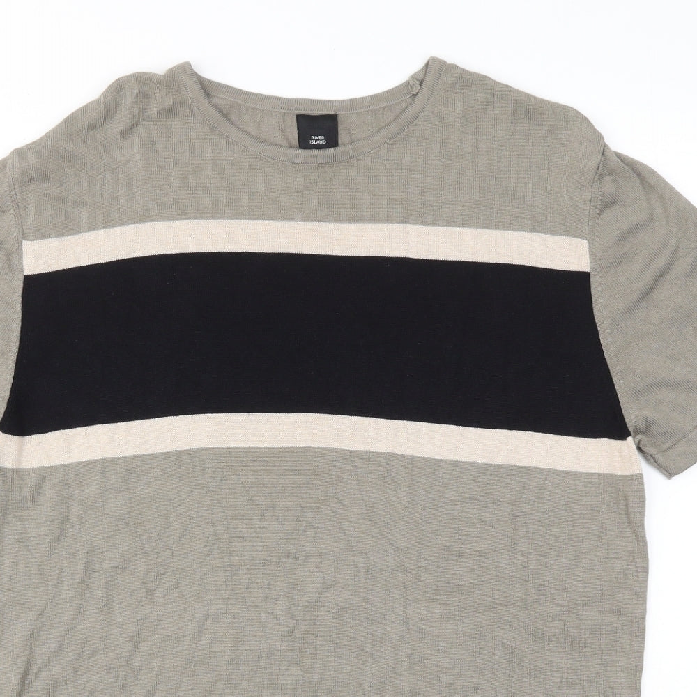 River Island Mens Multicoloured    T-Shirt Size M