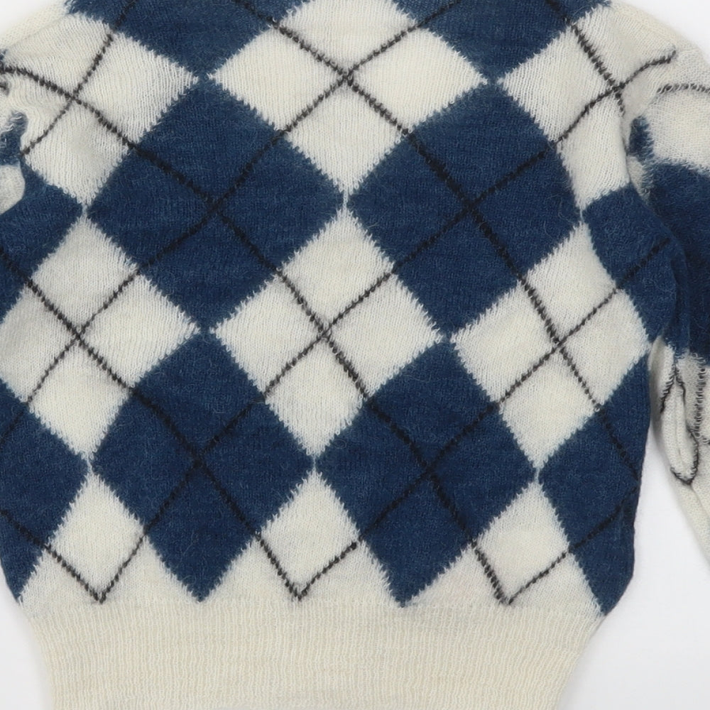 Marni Girls Multicoloured Geometric  Cardigan Jumper Size 6 Years