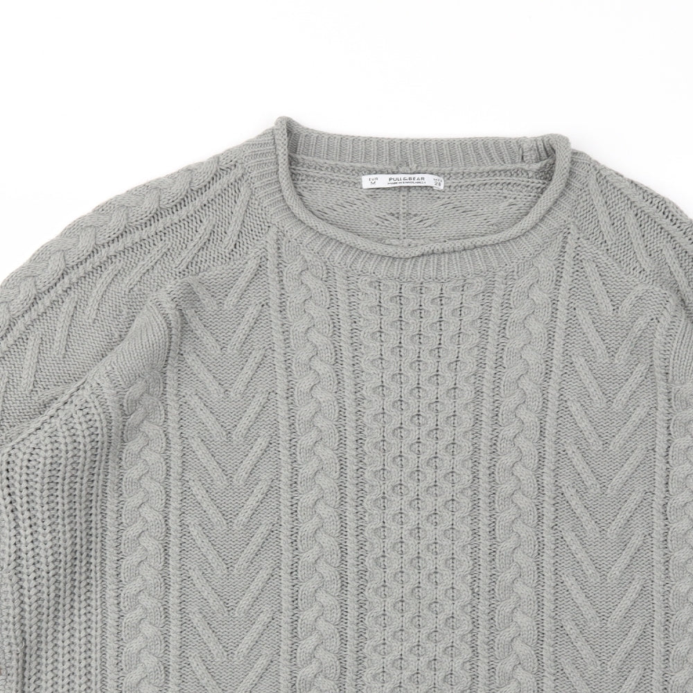 Pull&Bear Womens Grey   Pullover Jumper Size M