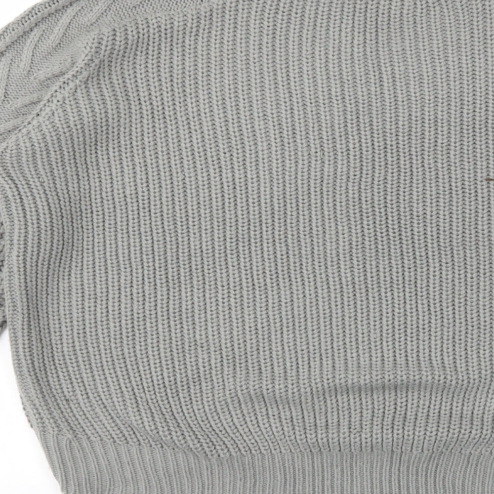 Pull&Bear Womens Grey   Pullover Jumper Size M
