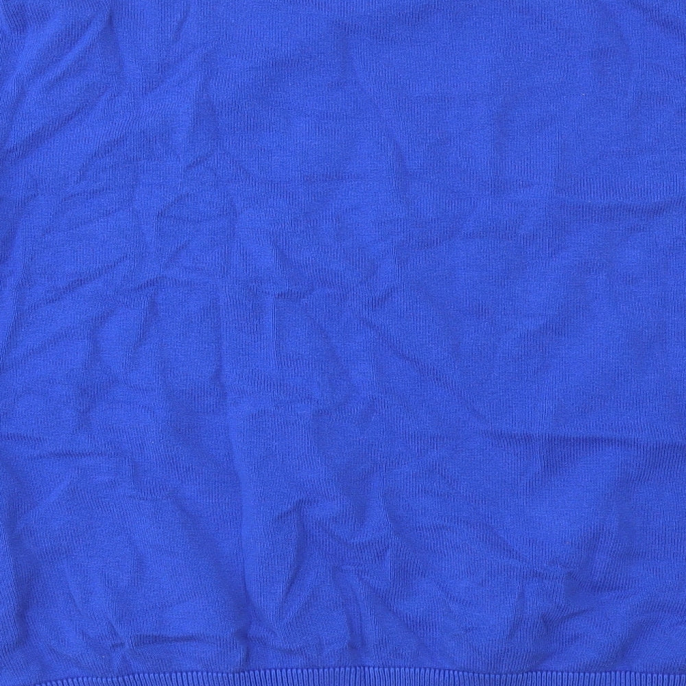 TU Mens Blue Paisley  Henley Sweatshirt Size L
