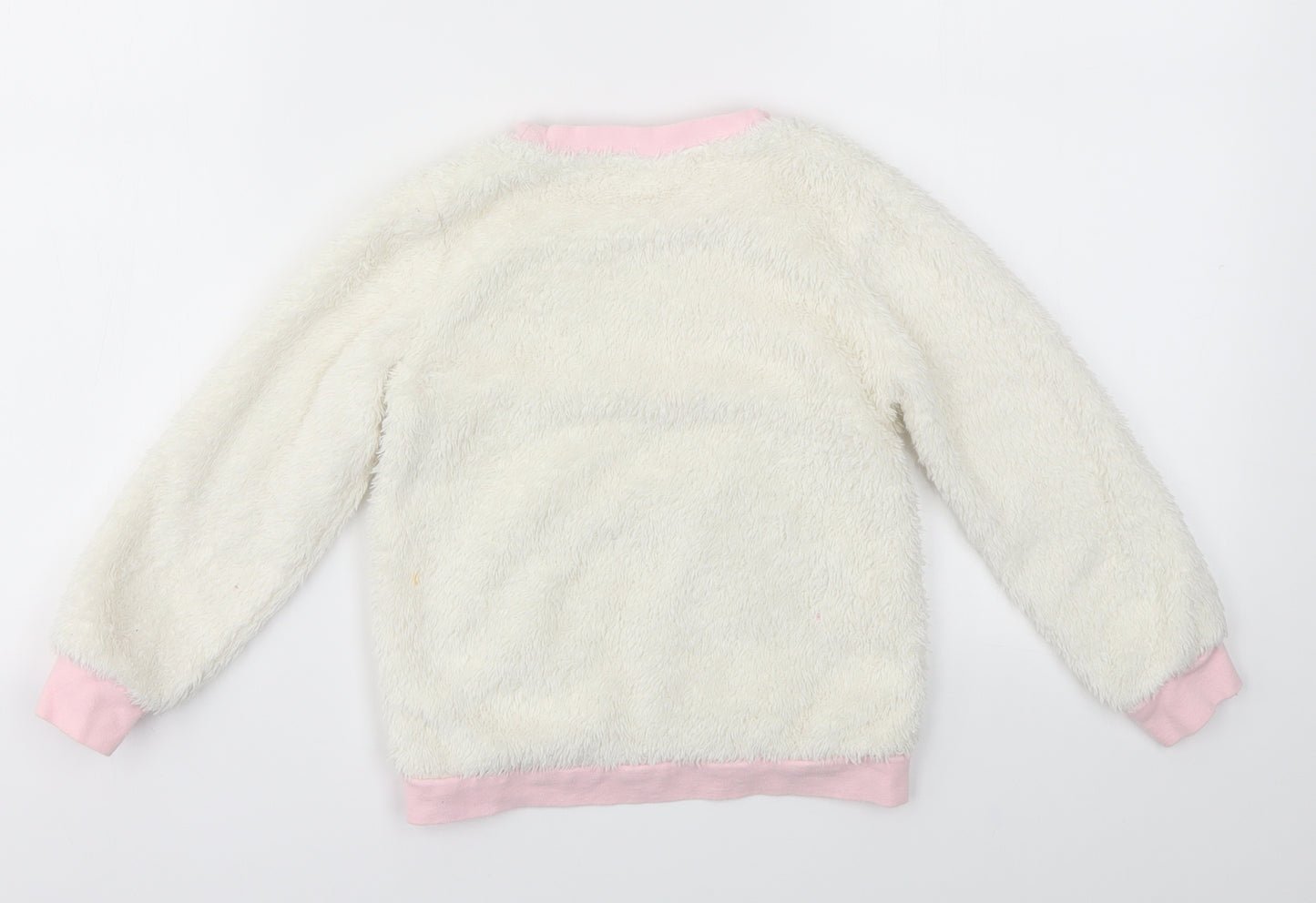 TU Boys Ivory Animal Print  Pullover Jumper Size 3-4 Years