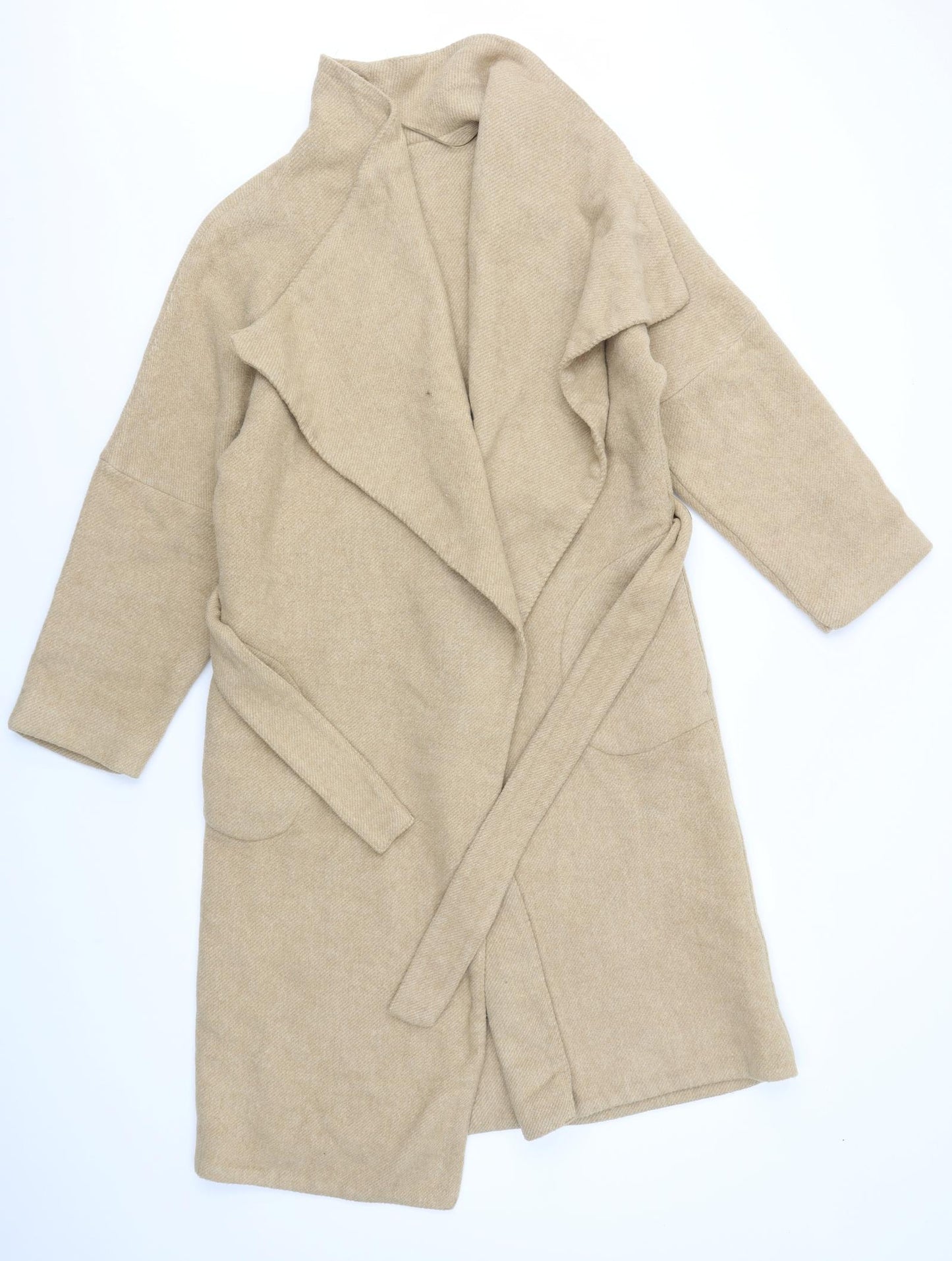 Stile Benetton Womens Beige Houndstooth  Jacket Coat Size XS