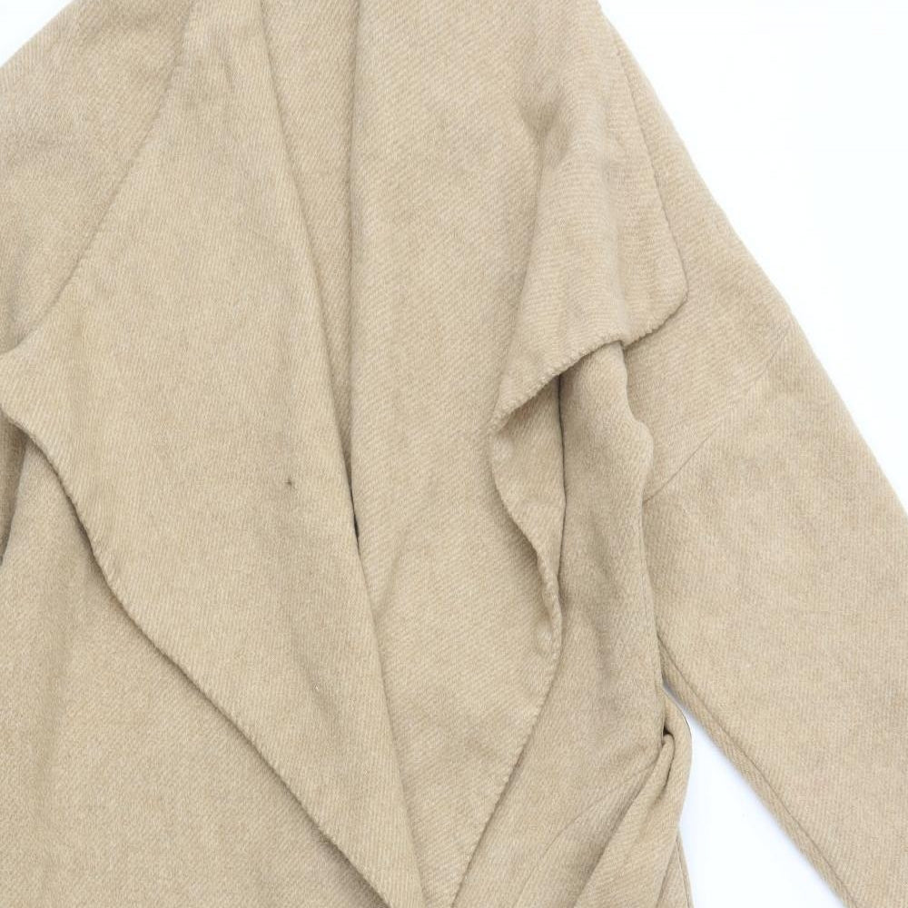 Stile Benetton Womens Beige Houndstooth  Jacket Coat Size XS