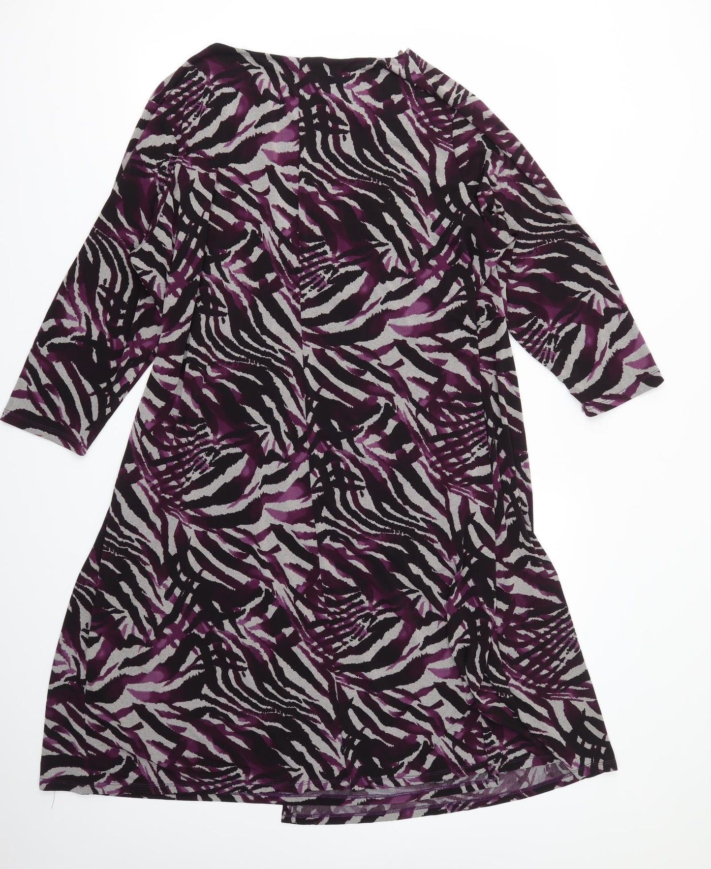 Soon Womens Ivory Animal Print  Fit & Flare  Size 22