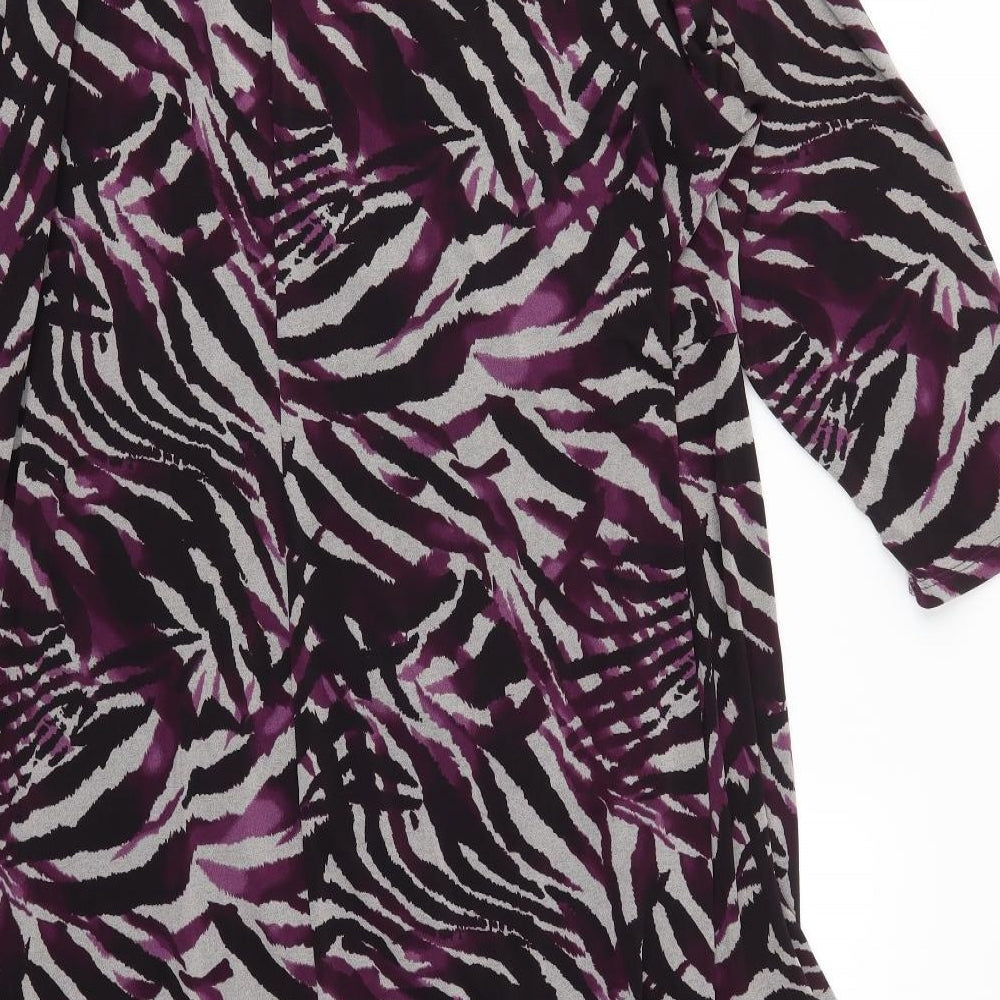 Soon Womens Ivory Animal Print  Fit & Flare  Size 22