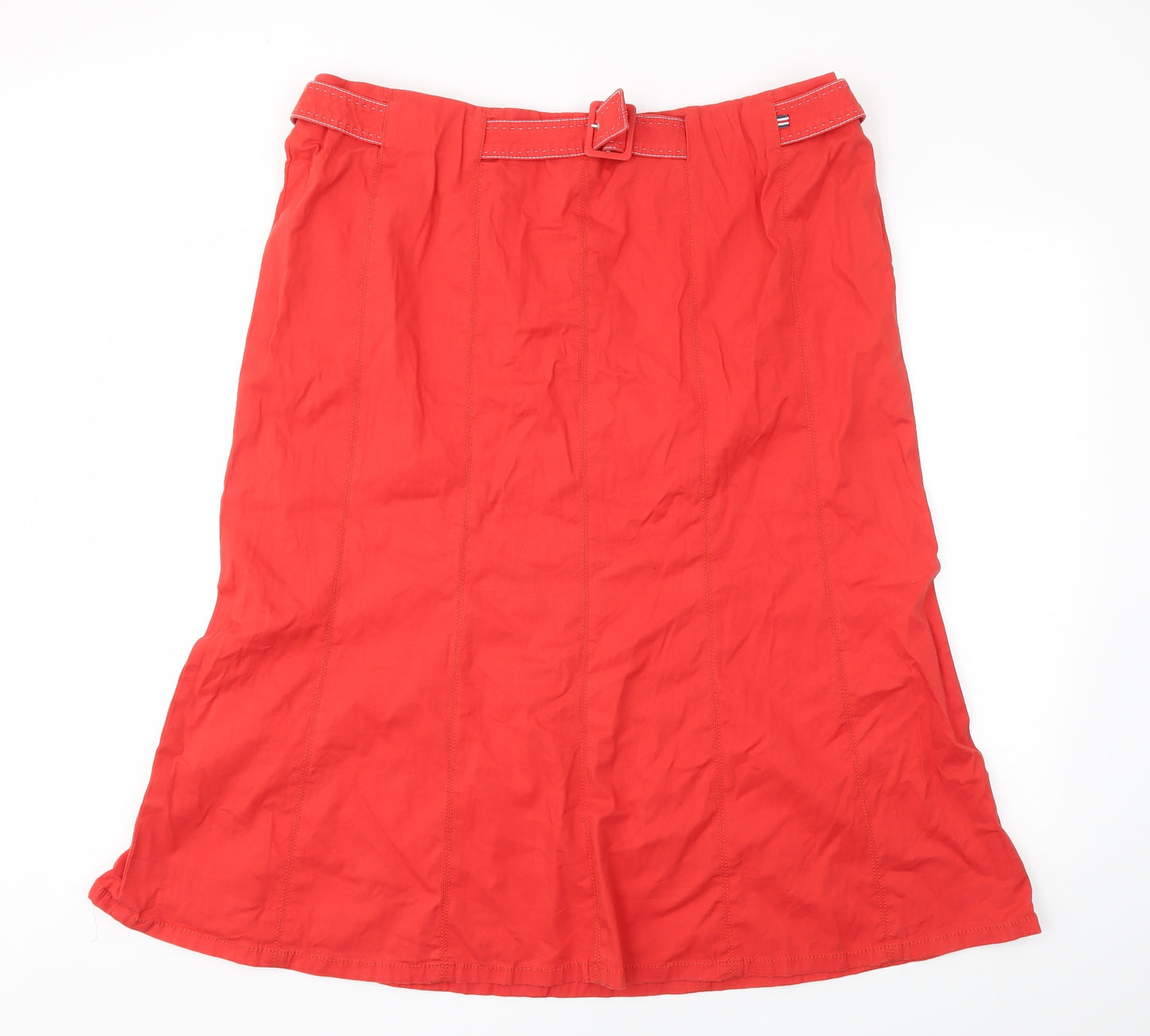 MRONA Womens Red   Flare Skirt Size 40 in