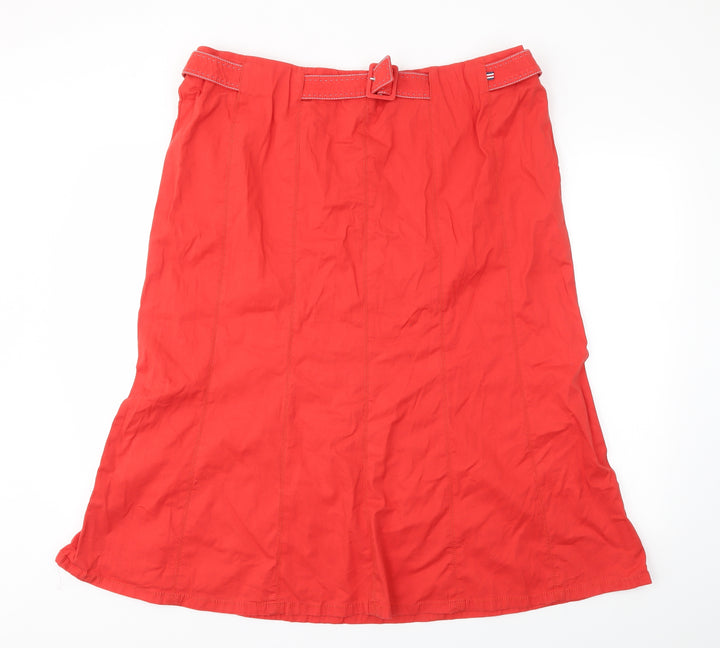 MRONA Womens Red   Flare Skirt Size 40 in