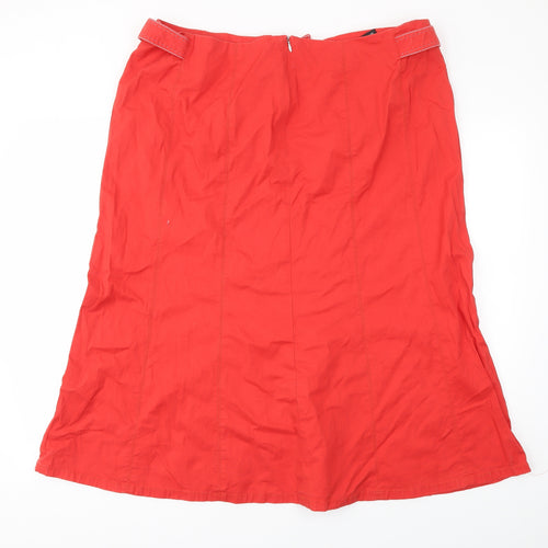 MRONA Womens Red   Flare Skirt Size 40 in