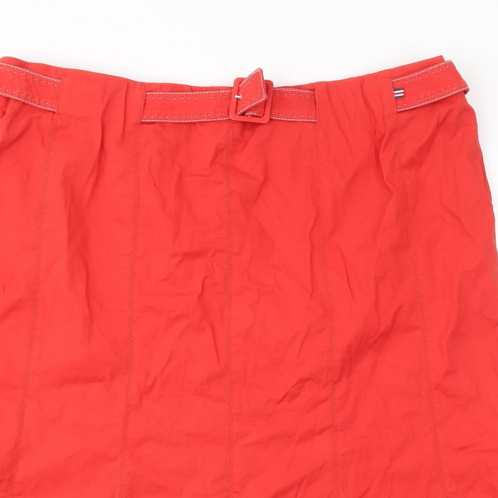 MRONA Womens Red   Flare Skirt Size 40 in