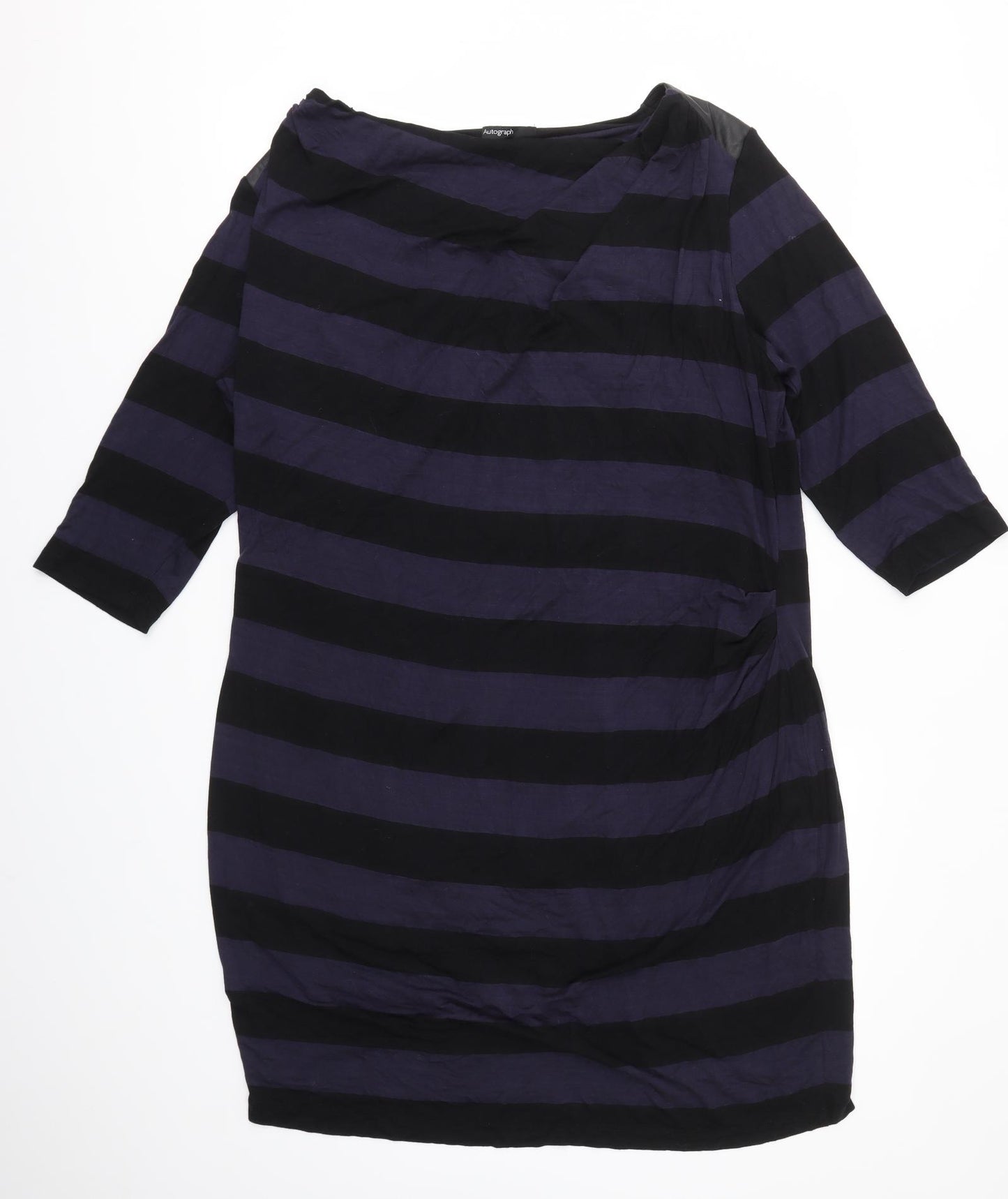 M&S Womens Multicoloured Striped  Fit & Flare  Size 22