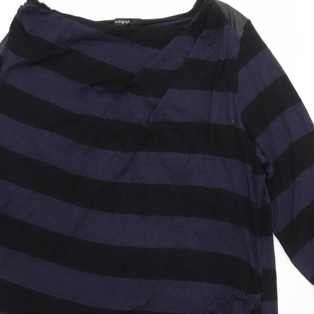 M&S Womens Multicoloured Striped  Fit & Flare  Size 22