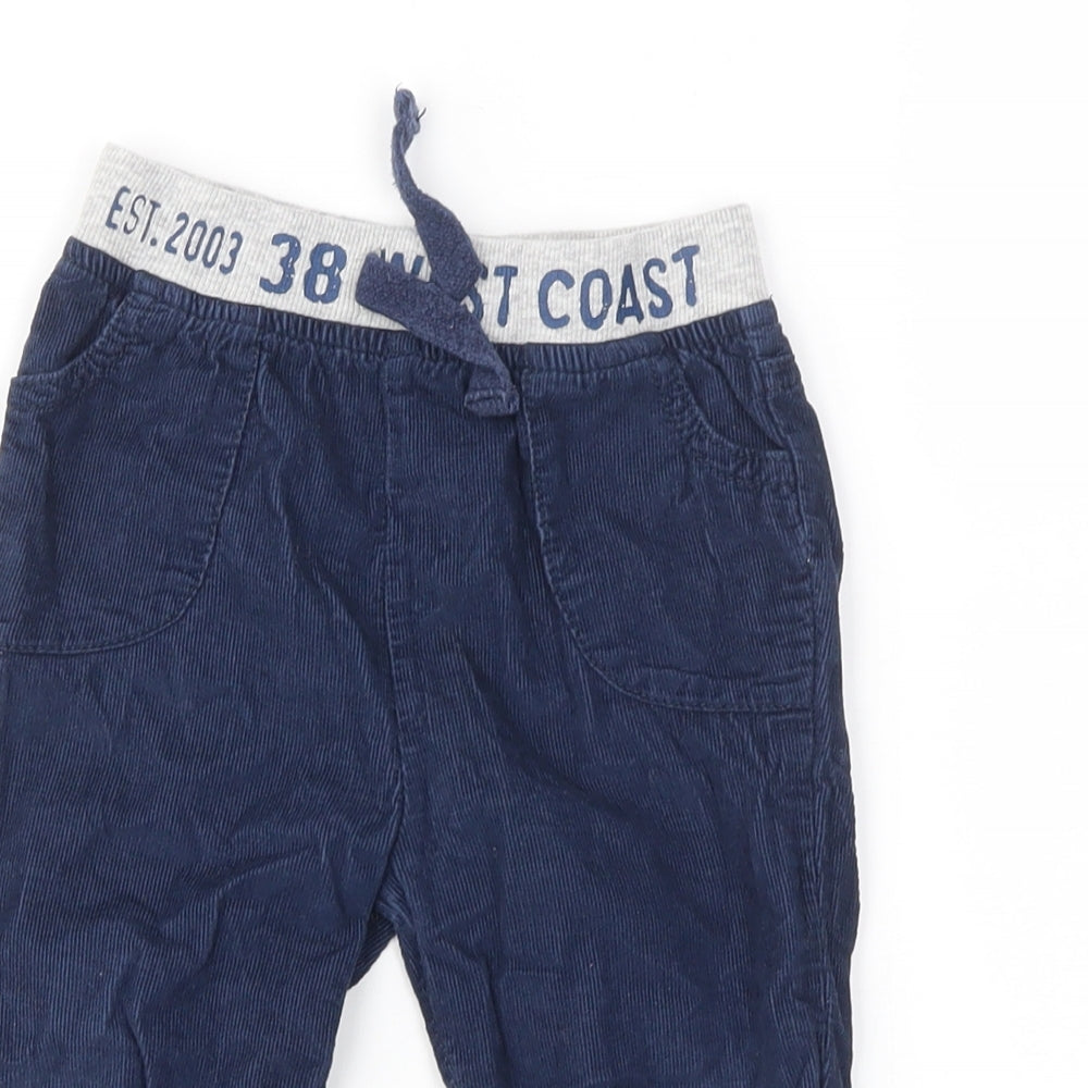 F&F Boys Blue   Capri Trousers Size 9-12 Months