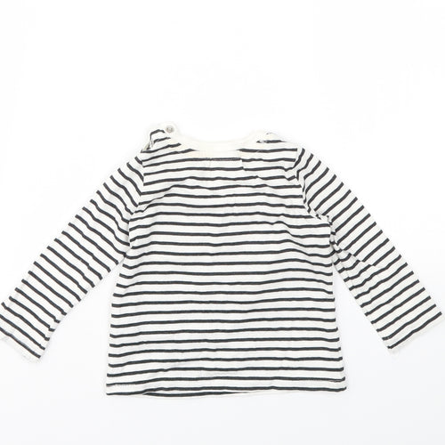 SO CUTE  Boys Multicoloured Striped  Basic Polo Size 6-9 Months