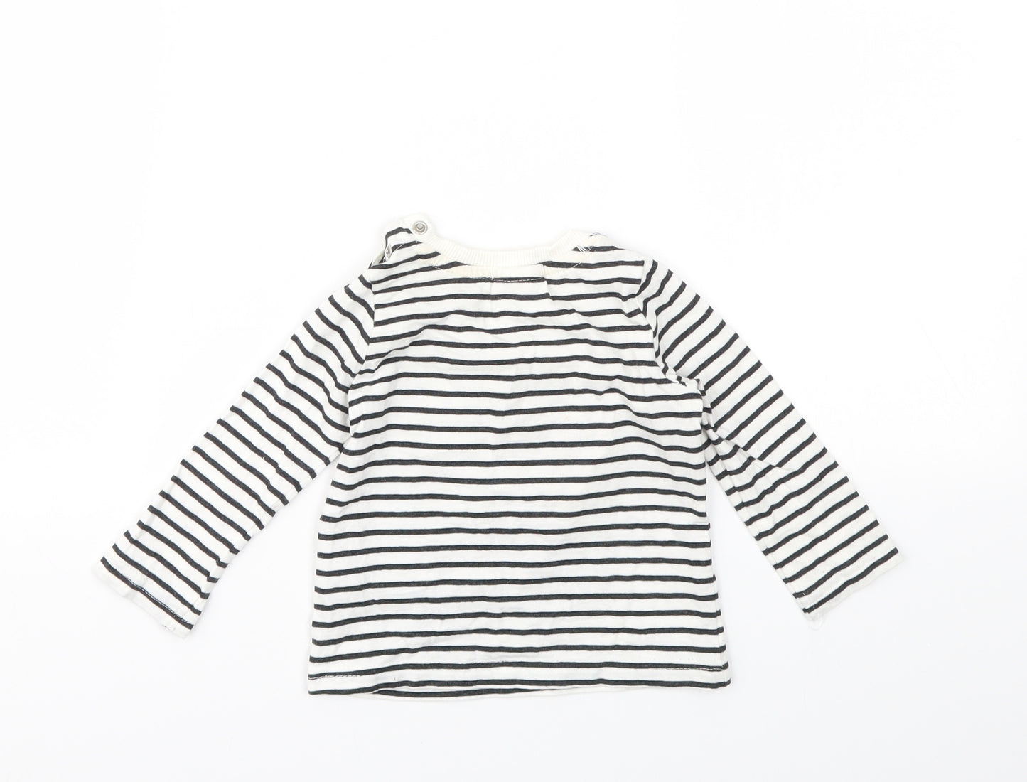 SO CUTE  Boys Multicoloured Striped  Basic Polo Size 6-9 Months