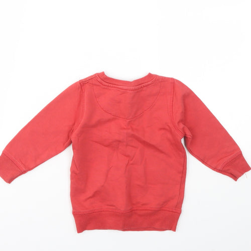 Urban Rascals Boys Red   Henley Jumper Size 12-18 Months