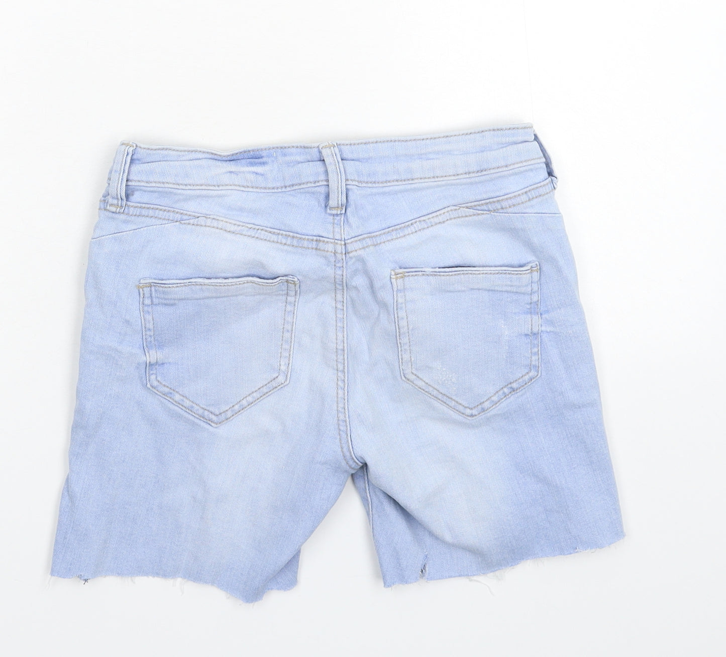Denim & Co. Womens Blue  Denim Bermuda Shorts Size 6