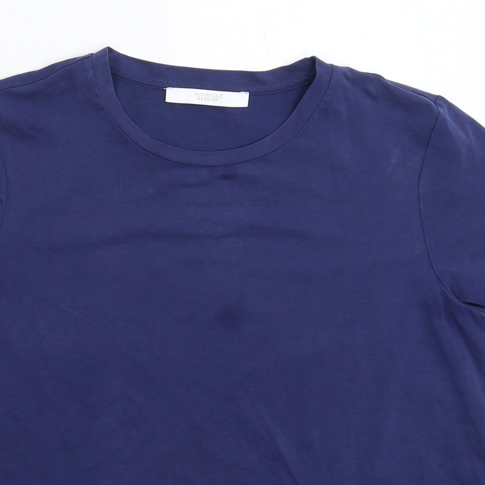 Michelle Keegan Womens Blue   Basic T-Shirt Size 12